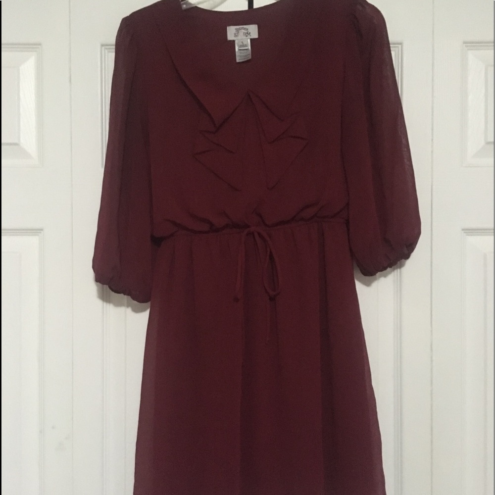 L Merlot Dress